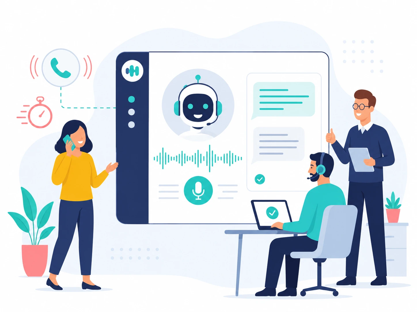 VoiceKite assistant workflow from inbound call to appointment confirmation